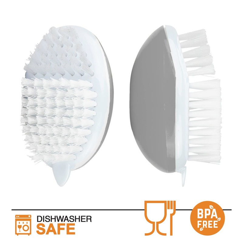 Fruit Brush Vegetable Brush with Stiff and Soft Angled Nylon