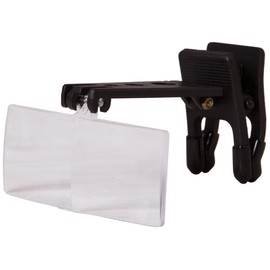 Levenhuk Zeno Vizor G0 Lightweight Magnifying Glasses with Holder Clip and Interchangeable Lenses