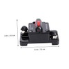 Gatuida 2pcs Circuit Breaker Blacksto e Blacw Black Color Power