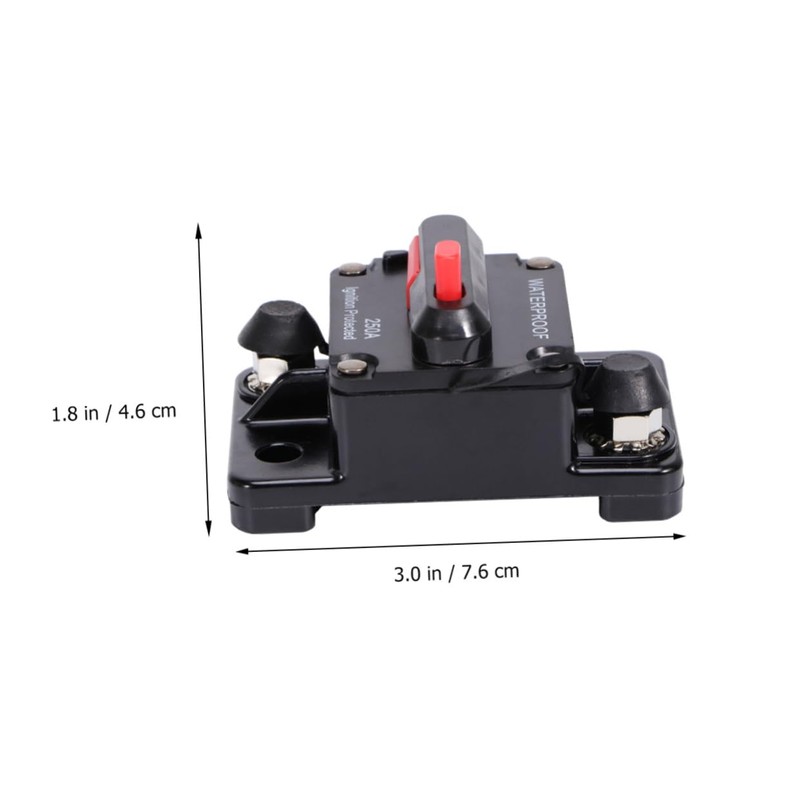 Gatuida 2pcs Circuit Breaker Blacksto e Blacw Black Color Power