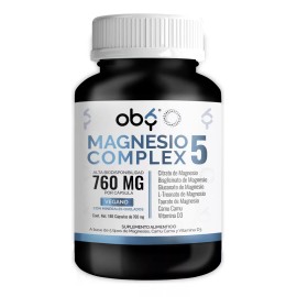 5 Magnesios Citrato Magnesio Polvo, Glicinato Magnesio, Treonato, Taurato, Gluconato   Camu Camu Y Vitamina D3  Magnesio Complex Magnesium Vegano...  