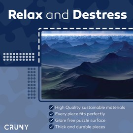 CRUNY Jigsaw Puzzles for Adults 1000 Pieces - DIY Paper Painting 1000 Piece Jigsaw Puzzles for Adults - Jigsaw Puzzle to Exercise Logic and Sensory Coordination - Gifts for Men & Gifts for Women