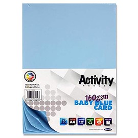 Premier Stationery A4 160 GSM Card - Baby Blue (Pack of 50)