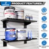 BOBIBAN 4 Pack Slatwall Shelves, Heavy Duty Metal Slat Wall