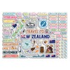 A4 Sticker Sheet New Zealand Landmarks Vinyl Stickers - Kiwi