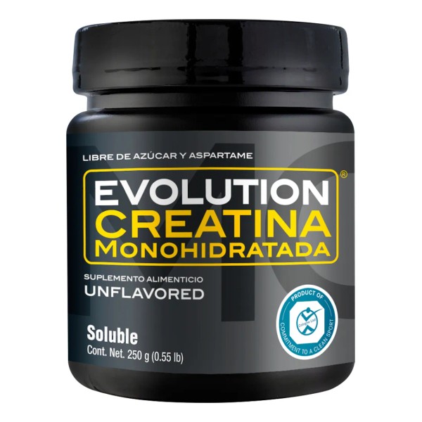 Evolution Monohidrato De Creatina Bote 250 Gramos Sin Sabor Sabor