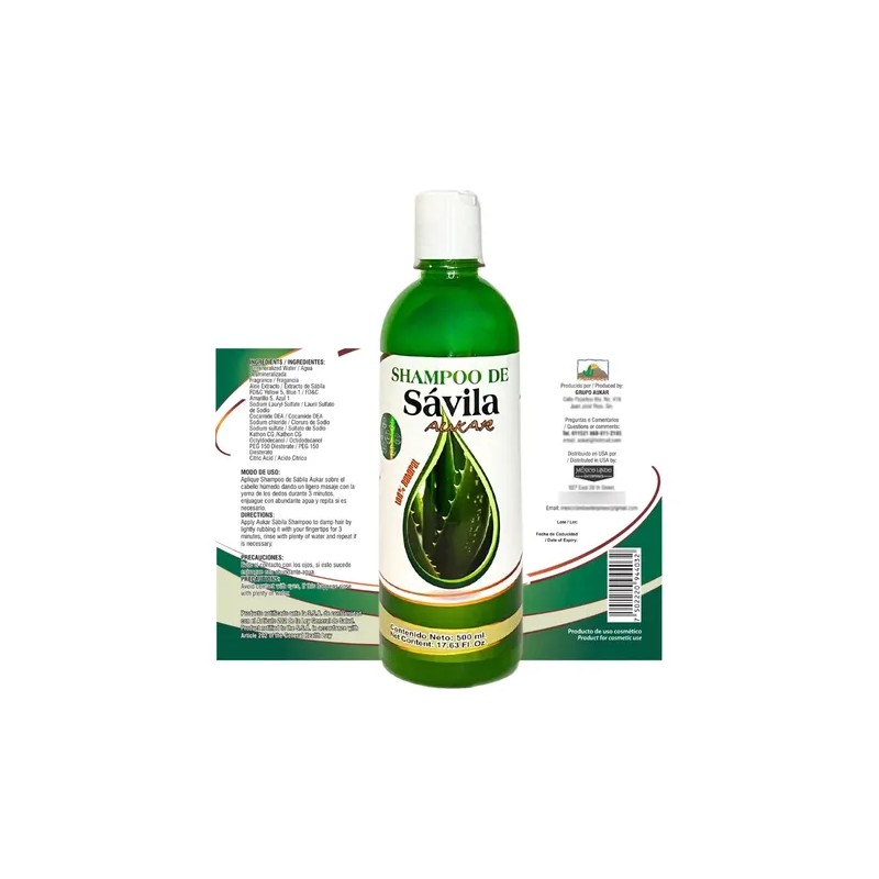 Shampoo De Sávila Aukar