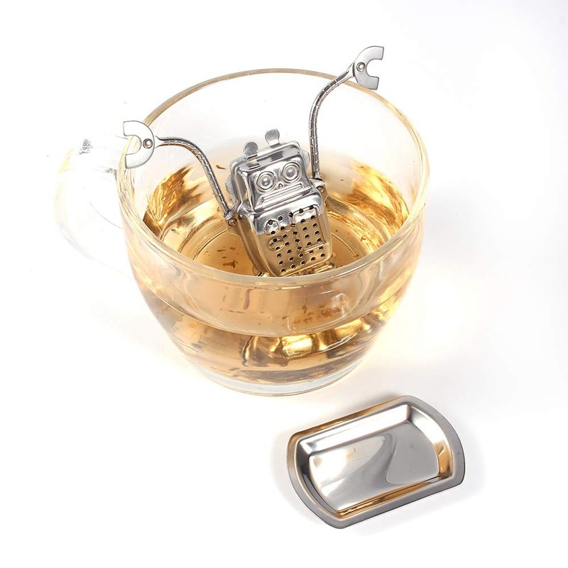 Tea Infusion, Stainless Steel Mini Robot Tea Maker Loose Tea