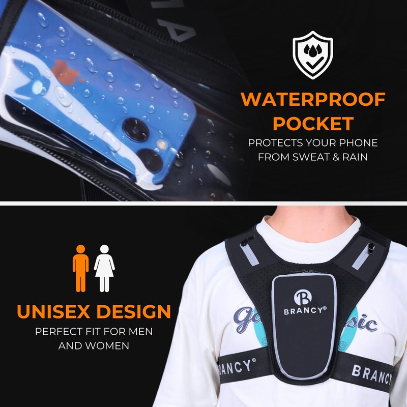 Brancy Running Phone Holder Vest | Lightweight & Durable Running