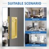 Pocket Door Hardware Mortise Lock with Pull, Privacy Recessed Handle