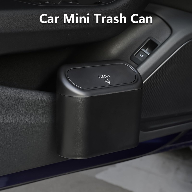 DYOUen 2pcs Car Trash Can Small With Trash Bags And