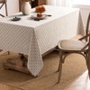 MIULEE Natural Beige Linen Table Cloth Rectangle Tablecloth Waterproof Spring