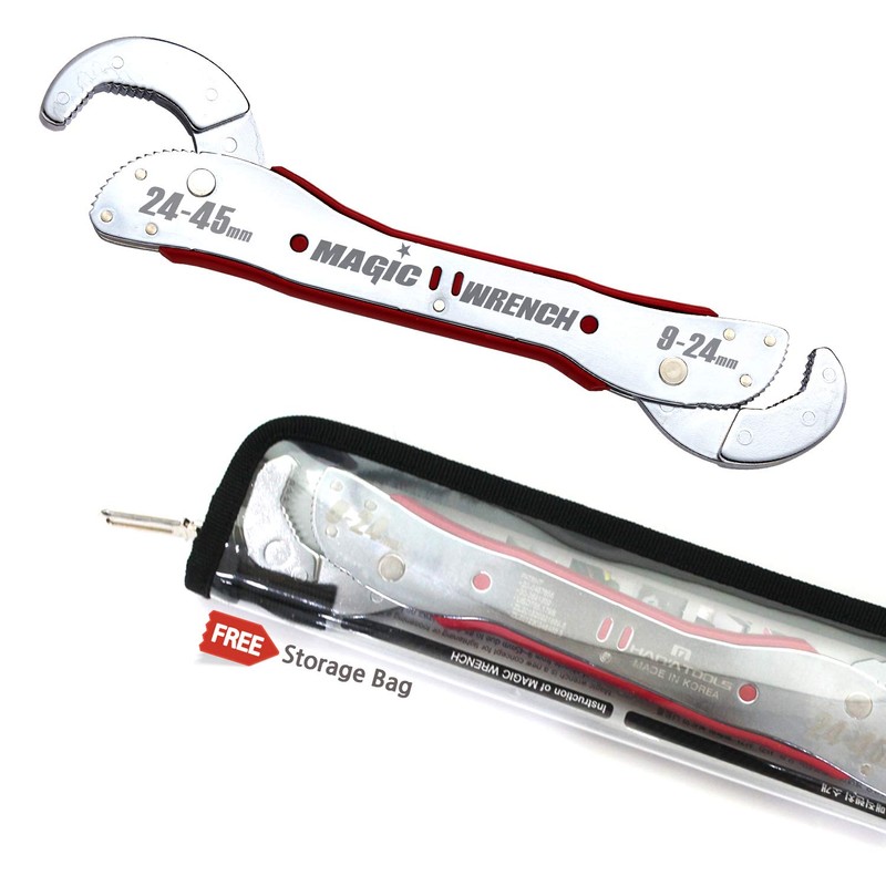 Universal Adjustable Multi-Functional Magic Wrench Double-Sided Auto-Adjusting Ratchet Socket Wrench
