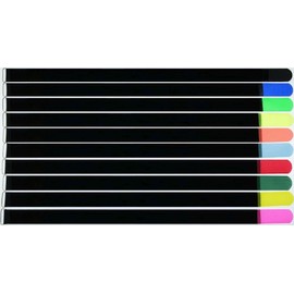 100 x 80 cm x 50 mm Resealable Velcro Cable Ties, Multi-Colour with Metal Eyelet, Cable Velcro Tape, 800 mm, Reusable