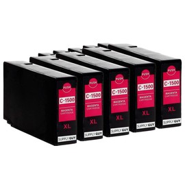 Supply Guy 5 Printer Cartridges Compatible with Canon PGI-1500XL Magenta Suitable for Canon Maxify MB2000 MB2050 MB2100 MB2150 MB2155 MB2300 MB2350 MB2700 MB2750 MB2755
