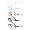 3 Pack Reading Glasses Spring Hinge Stylish Readers Black/Tortoise for