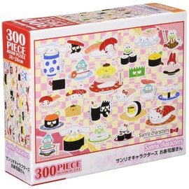 Beverly 83-107 Sanrio Characters Sushi Shop 300 Piece Jigsaw Puzzle, 10.2 x 15.0 inches (26 x 38 cm), Pink