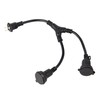 NICOH Rainproof Distribution Cord, 2 Distribution, 15 A, Total Up