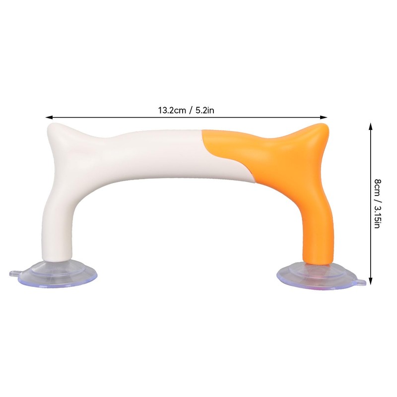 HEEPDD Ruler with Ergonomic Handle - Orange, ABS, PVC, 13.2