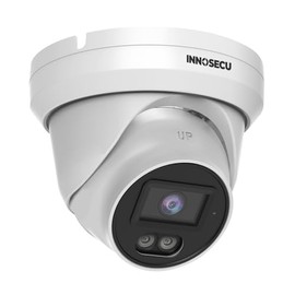 INNOSECU 8MP PoE Camera Outdoor Indoor, Smart Dual Light Security Surveillance Network Camera, 4K@20fps, Color Night Vistion, 2.8mm Lens FOV110°, Built-in Mic, Human/Vehicle Detection, IND8BD93B