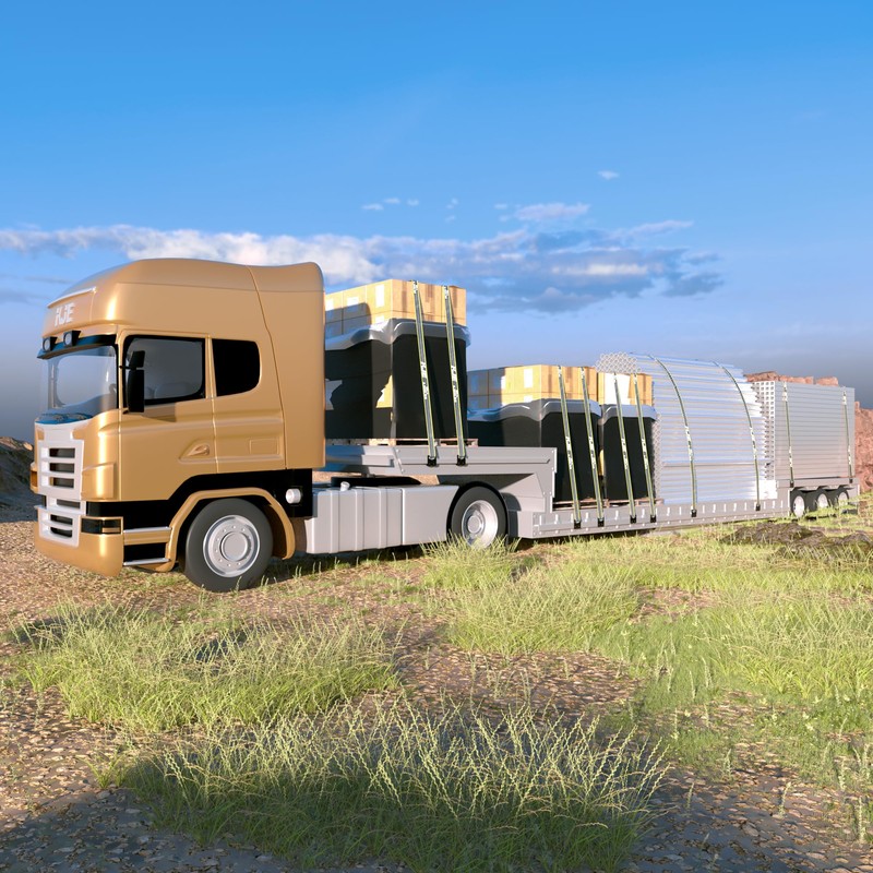KJE 2 Pack Reflective 4 Inch Straps for Flatbed Trailer,
