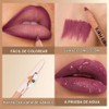 Erinde 6Pcs Lápiz Perfilador de Labios, Larga Duración y Resistente