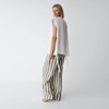 Seaside Tones Linen Pant - Brown Stripe, Medium