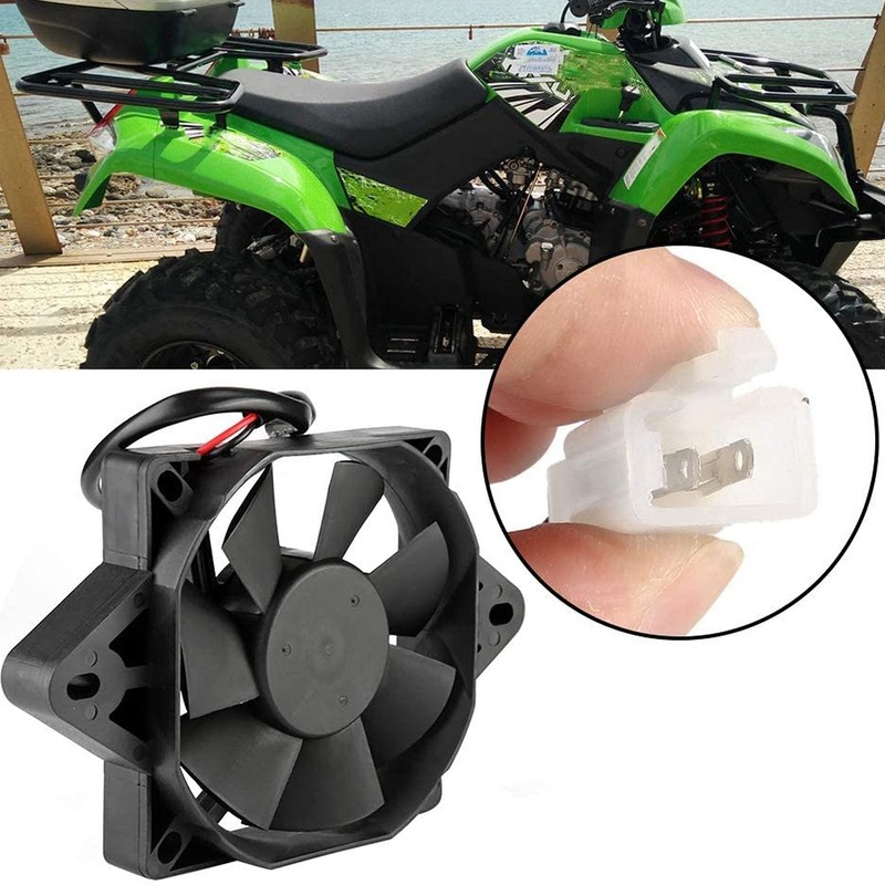 Akozon 12V 15W Plastic Electric Cooling Fan, Universal Fit for