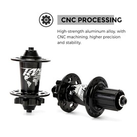 MTB Bike Hub Mountain Bike Bicycle Front & Rear Hub Set 32/36 Holes 6 Bearings with Quick Release