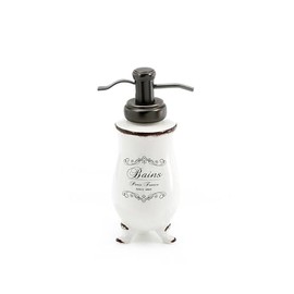Kiamami Valentina - Ceramic Soap Dispenser in Shabby Chic Design | Amelia