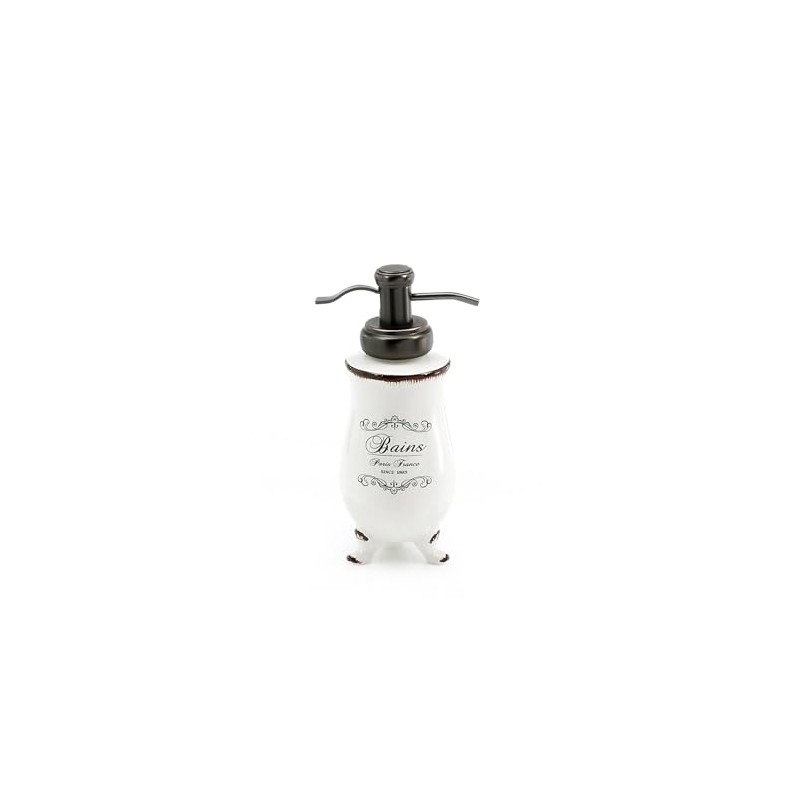Kiamami Valentina - Ceramic Soap Dispenser in Shabby Chic Design