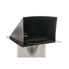 FAMCO Galvanized Steel Hooded Wall Vent With Damper, Dryer Vent Outlet Used For Air Exhaust Applications