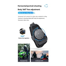 Snblzhef Q28-2X Motorcycle Helmet Headset with WiFi, Bluetooth, HD 1080P Driving Recorder & Wireless Camera Call & Video Recording Hard Label