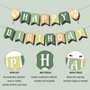 Sage Green Champagne Happy Birthday Banner, Pre-Strung Sage Green Birthday