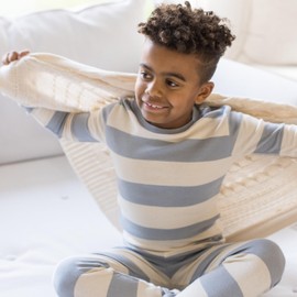 Burt's Bees Baby Baby Boys Pajamas, 2-Piece Long Sleeve Tee and Long Pant Cotton PJ Set, Sizes for 12 Months to 12 Years