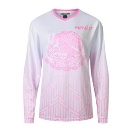 MENUTT Women Mountain Bike Shirts Long Sleeve Mexico MTB Off-Road Motocross Jersey Quick Dry&Moisture-Wicking