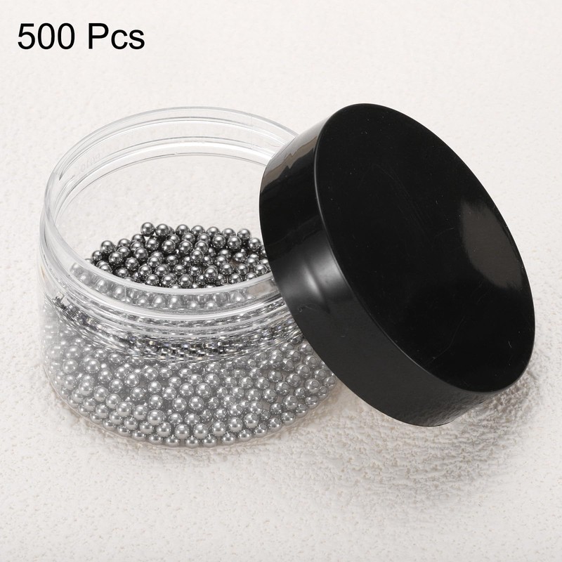 QUARKZMAN Pack of 500 Chrome Steel Ball Bearing Balls, 3.5