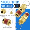 HONSNKS 2 Pcs 1/4" NPT(M) 200 PSI Air Compressor Pressure