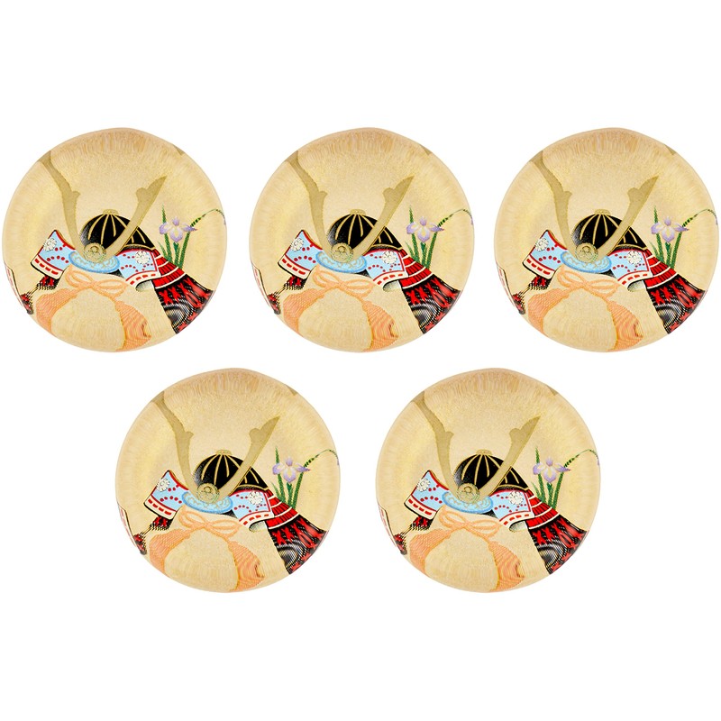 Yakushi Kiln May Doll, Evening Festival, Glass Chopsticks Rest (Helmet),