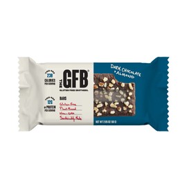 The Gluten Free Brothers – Dark Chocolate Almond Snack Bars - Gluten Free Protein Bars – Non GMO, Soy Free, Dairy Free, Vegan – Plant Based Protein Bars, 2.05 Oz (12 Count).