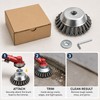 Steel Wire Weed Brush Trimmer Head for Garden Cleanup –