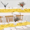 2 Pack 10 Ft Cheesecloth Table Runner Light Yellow Gauze