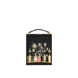 JW PEI Women's Taya-Fireworks Pattern Book Shape Clutch Bag - Black