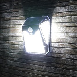 Trade One 30683 Solar Light, Sensor Light, Outdoor, Motion Sensor, Automatic Lighting, 121 Lights, Security Light, Entryway/Garden/Parking Lot, Disaster Prevention