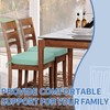 BUYUE Thickened 2.5" Friendly Woven Fabric Dining Chair Cushion, U-Shape