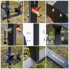 idyllictime Garden Hose Holder Freestanding for Outside With Tool Storage