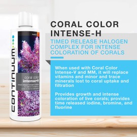 Continuum Aquatics Coral Color Intense H – Time Release Halogen Supplement for Coloration of Corals in Marine Reef Aquariums