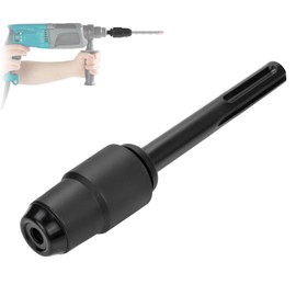 SDS Max to SDS Plus Adapter for Hammer Drill, Adapter Piece for Use of Concrete Drill or Chisel Machines Adapter SDS Max SDS Plus for Holding Drill Chuck Hammer Drill (Black)