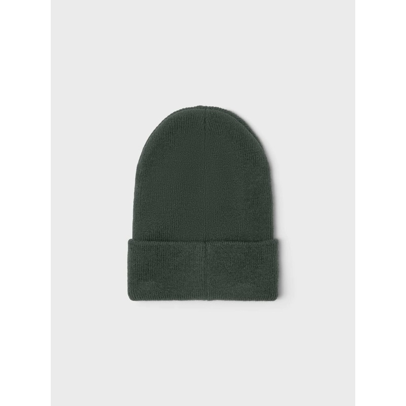 NAME IT Unisex Nknmalik Knit Beanie Noos Hat, deep forest