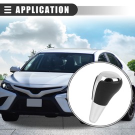 Motoforti Gear Shift Knob, Car Accessories, for Toyota Camry, Plastic, Silver Tone